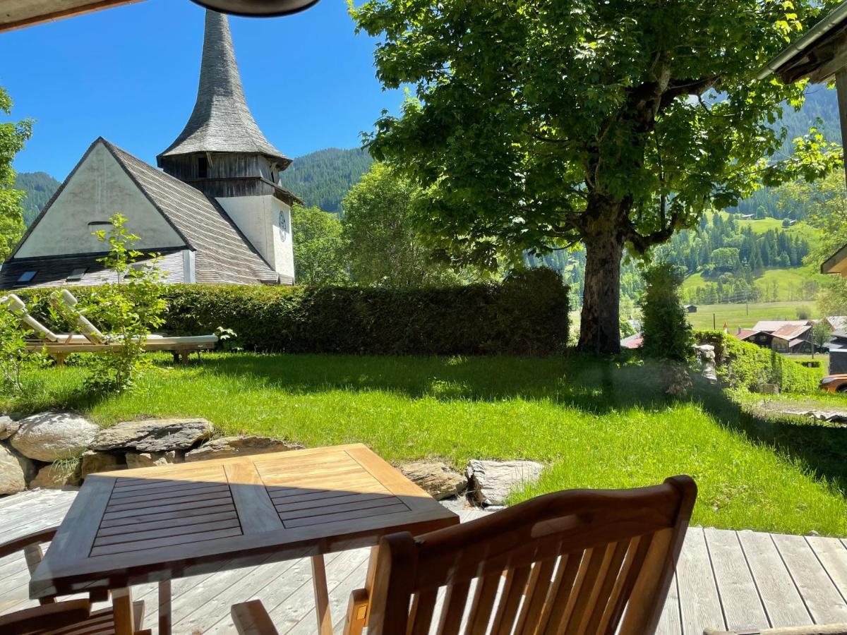 Bed and Breakfast Alpen Charme - Chalet D'Hotes Et Spa à Gsteig Extérieur photo